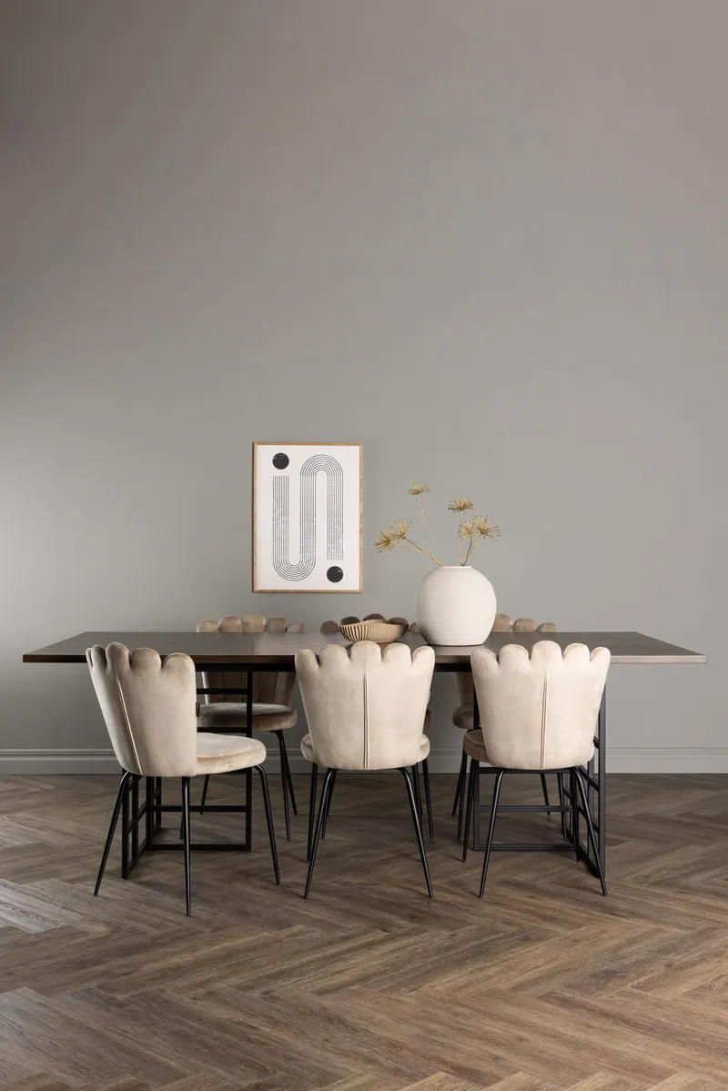 Esstischgarnitur Ystad mit den Stühlen Limhamn