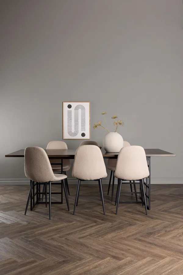 Esstischgarnitur Ystad mit den Stühlen Polar