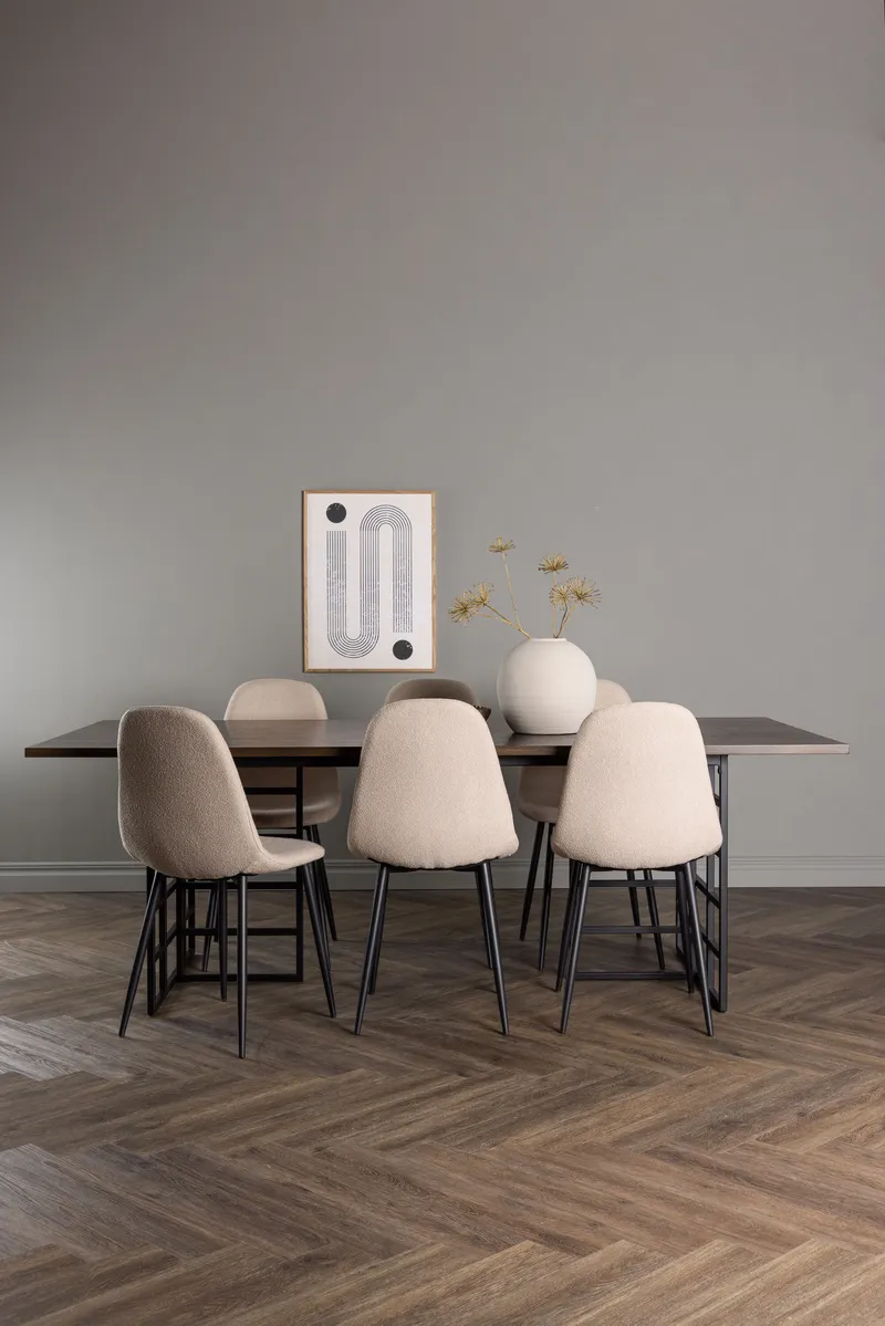 Esstischgarnitur Ystad mit den Stühlen Polar