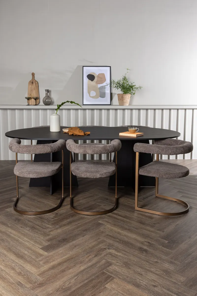 Esstischgarnitur Bootcut mit den Stühlen Morning