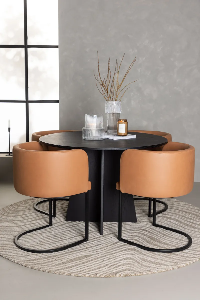 Esstischgarnitur Bootcut mit den Stühlen Simrishamn