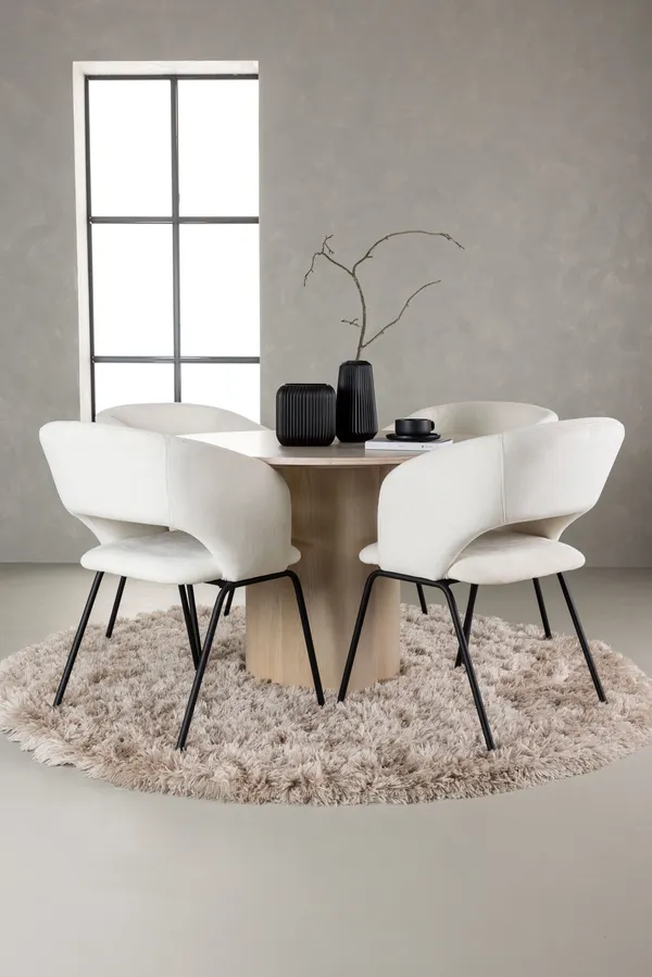 Esstischgarnitur Olivia mit den Stühlen Day