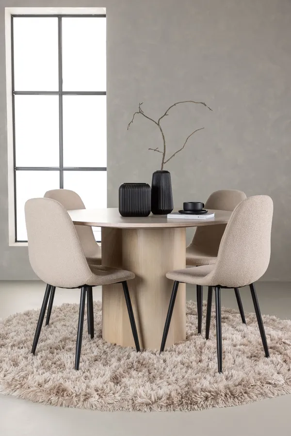 Esstischgarnitur Olivia mit den Stühlen Polar