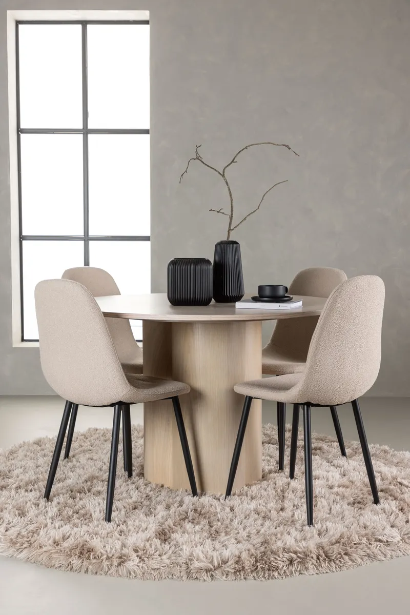 Esstischgarnitur Olivia mit den Stühlen Polar