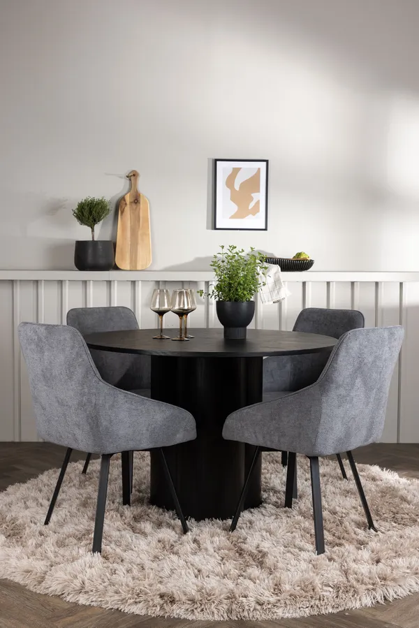 Esstischgarnitur Olivia mit den Stühlen Rosie