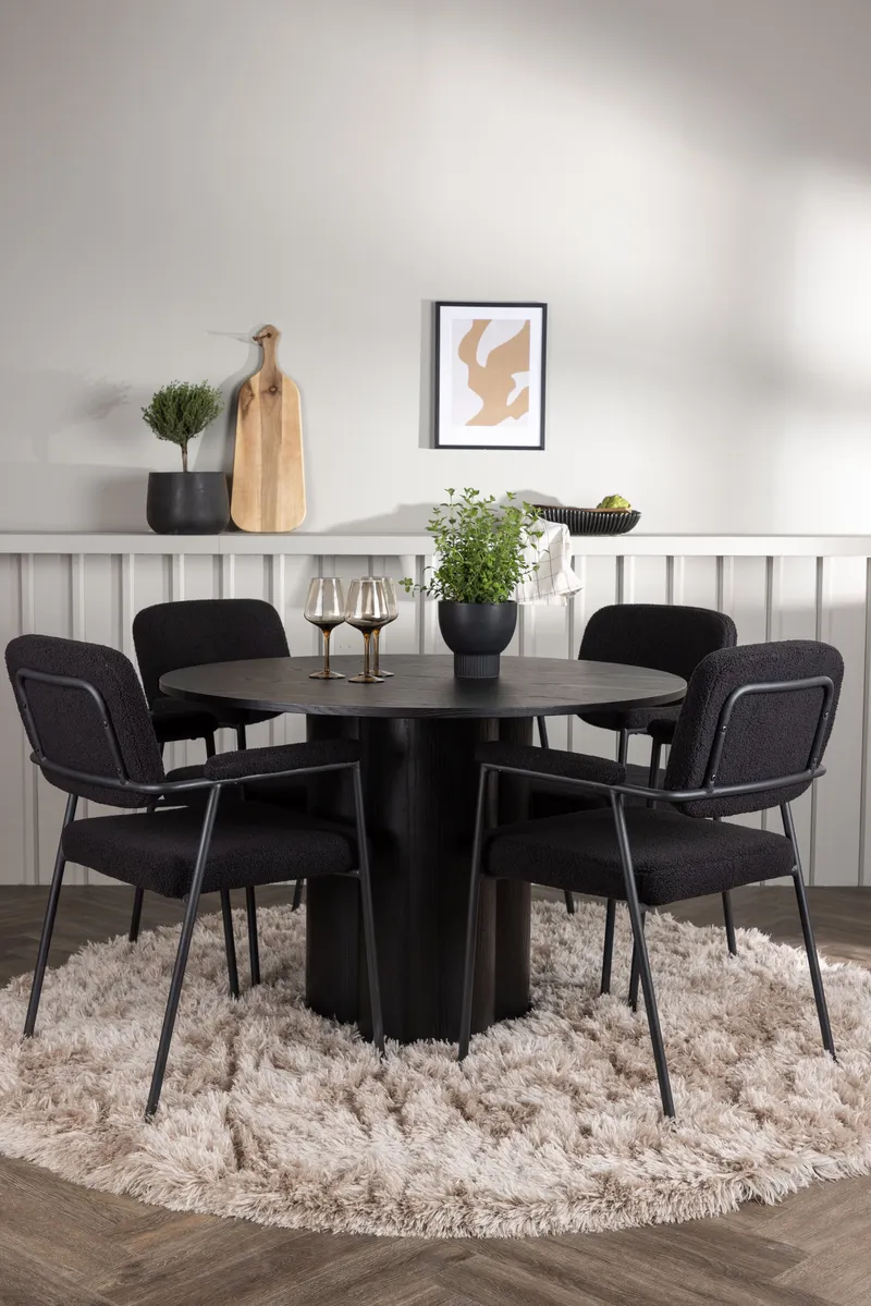 Esstischgarnitur Olivia mit den Stühlen Gestern