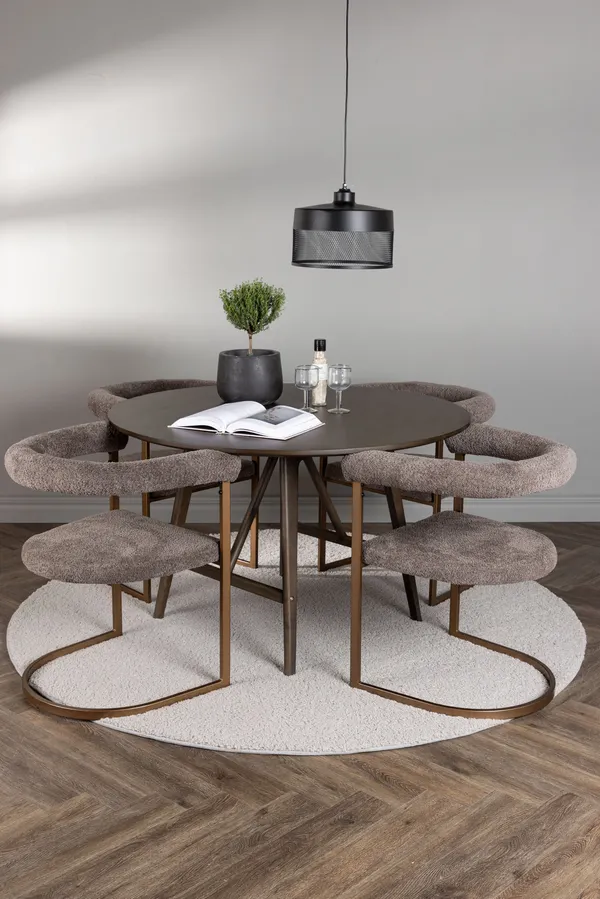 Esstischgarnitur Kaseindon mit den Stühlen Morning