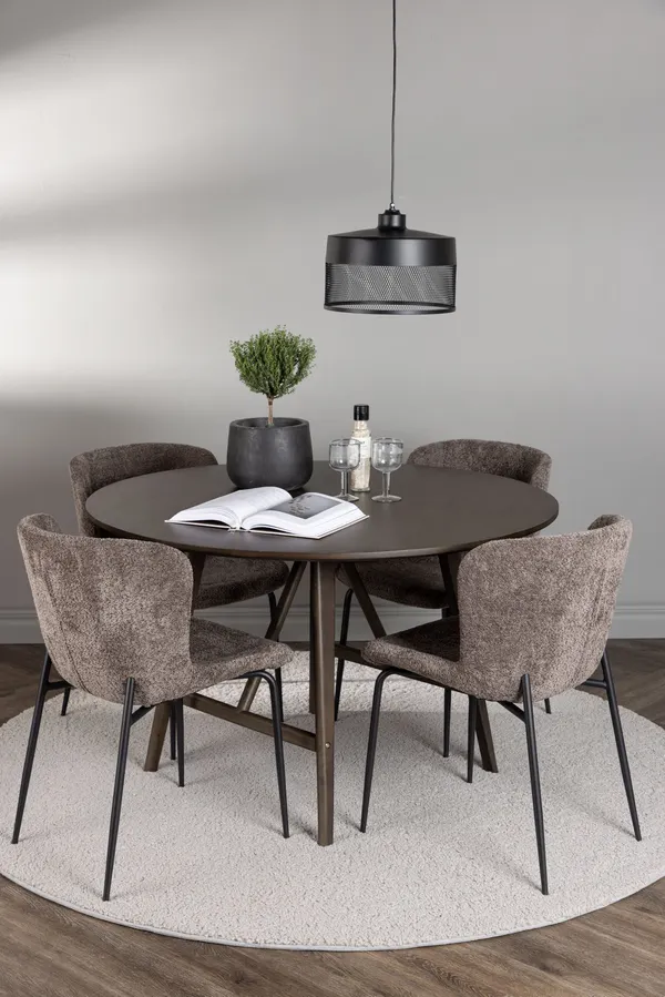 Esstischgarnitur Kaseindon mit den Stühlen Modesto