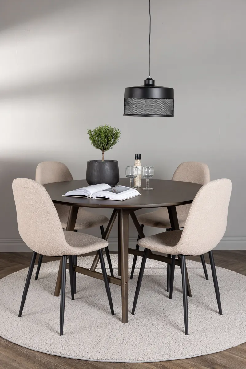 Esstischgarnitur Kaseindon mit den Stühlen Polar