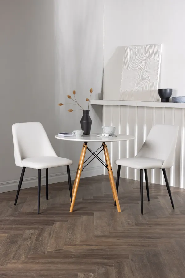 Esstischgarnitur Danburi mit den Stühlen Night