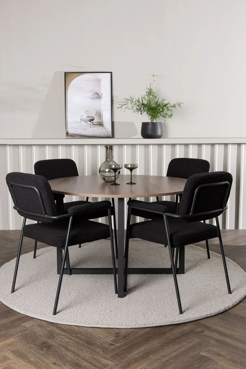 Esstischgarnitur Durango mit den Stühlen Gestern