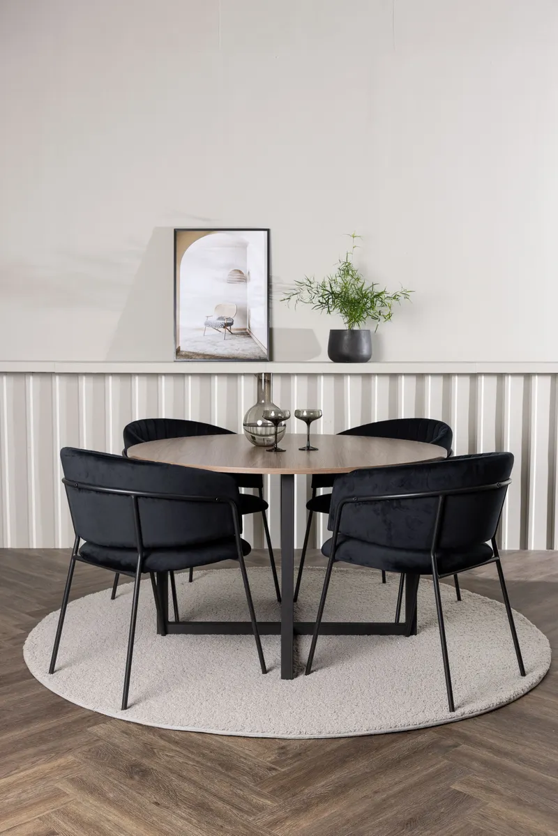 Esszimmergarnitur Durango mit den Stühlen Selma