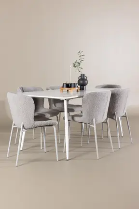 Silar Esstisch mit Modesto Esstischstuhl