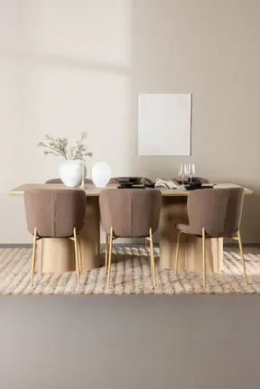 Olivia-Esstisch mit Modesto-Esszimmerstuhl