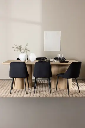 Olivia Esstisch mit Night Dining Chair