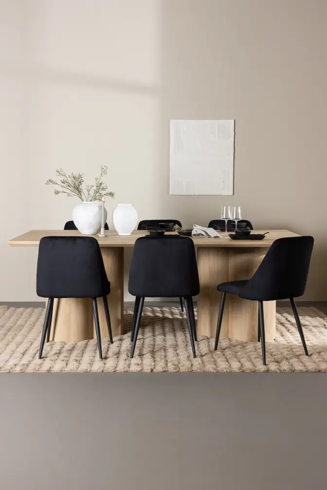 Olivia Esstisch mit Night Dining Chair
