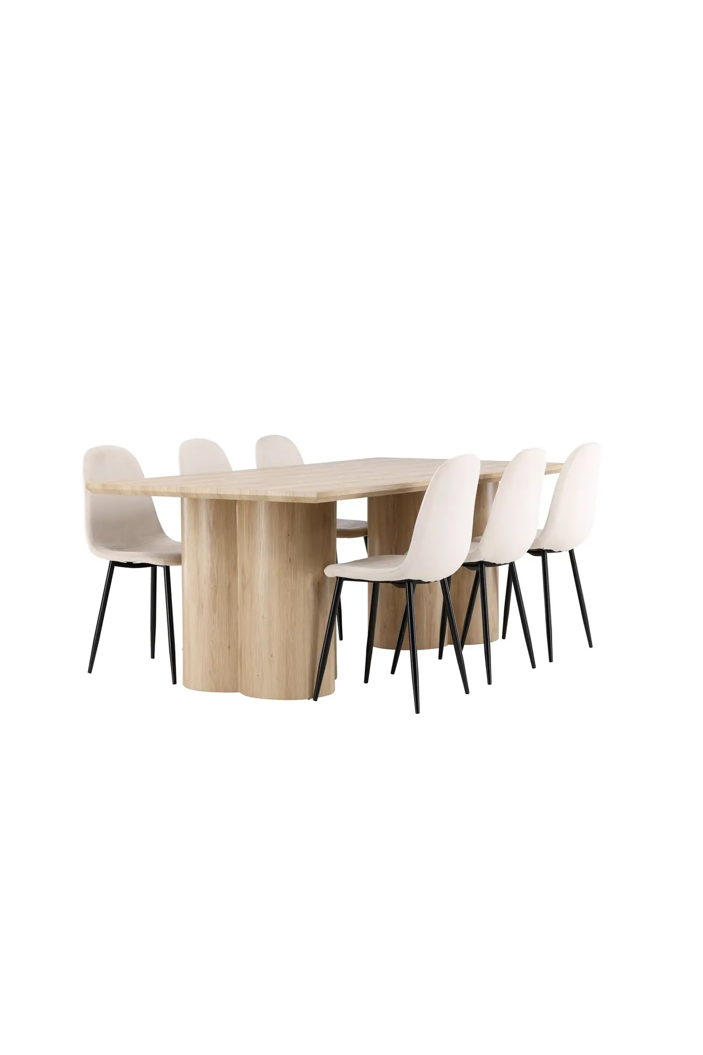 Olivia Esstisch mit Polar Esstischstuhl – Ansicht 3