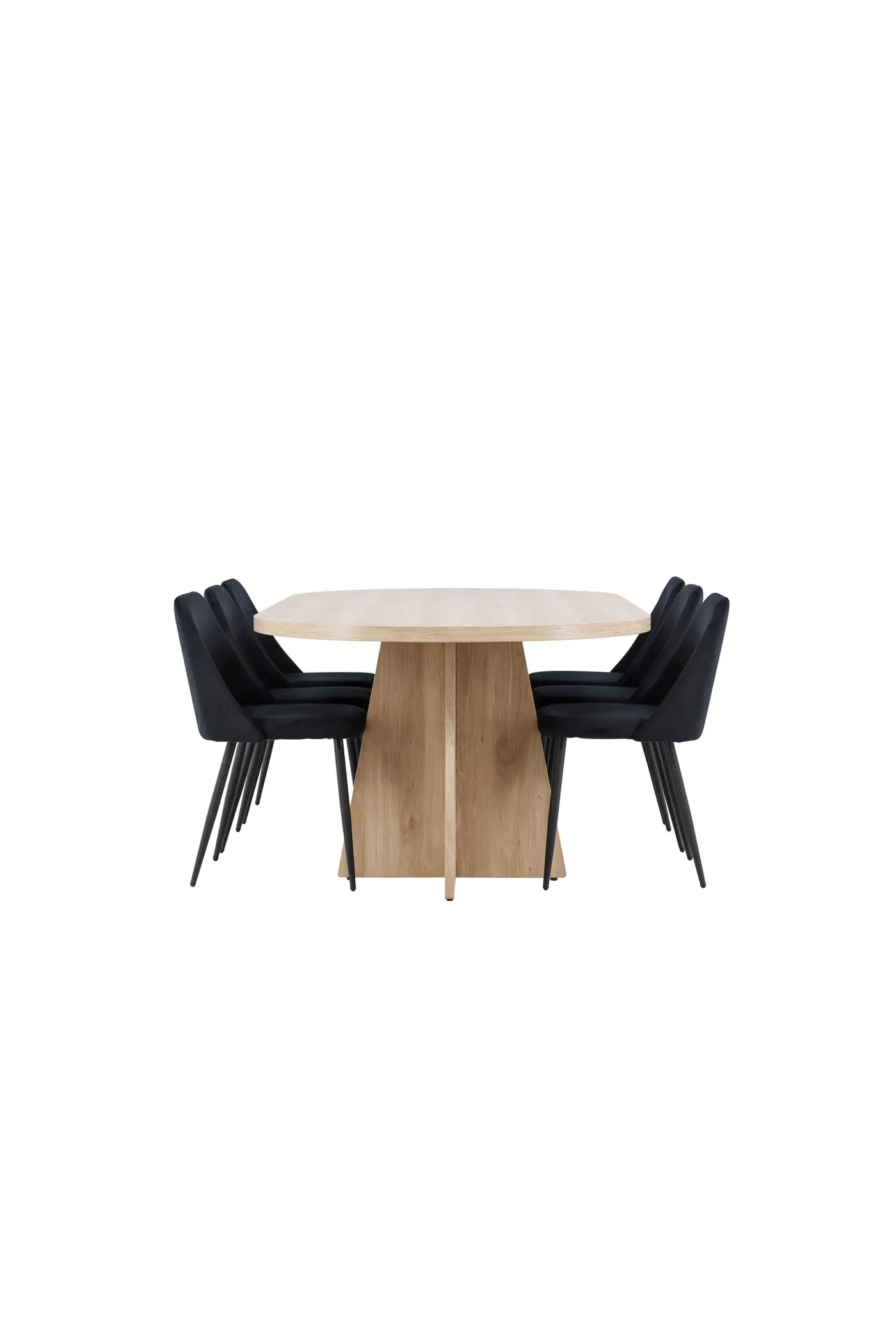 Bootcut-Esstisch mit Night Dining Chair – Ansicht 2