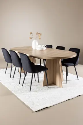 Bootcut-Esstisch mit Night Dining Chair