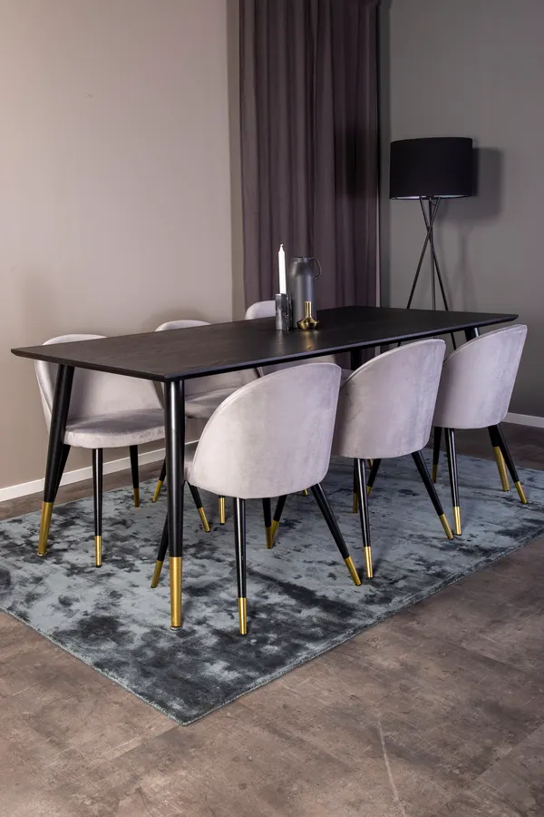 Dipp Rechteckige Esstischgarnitur