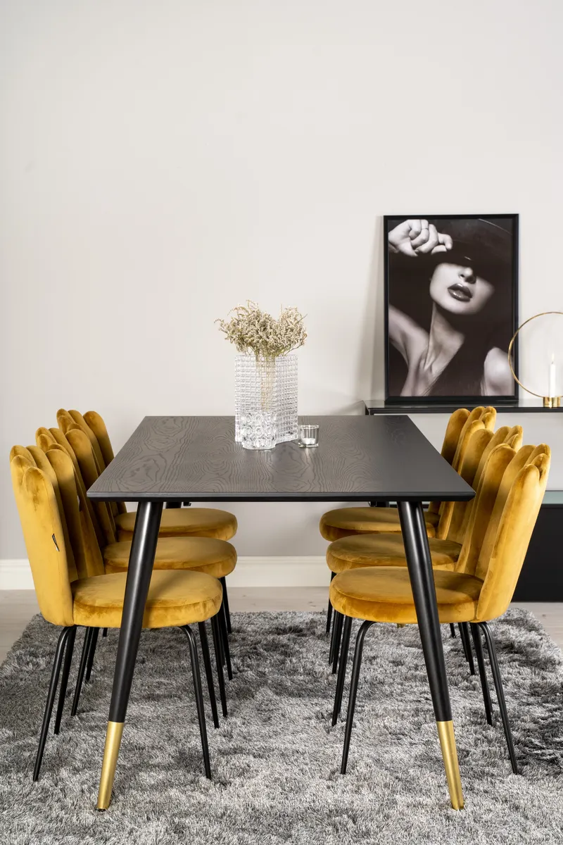 Dipp Rechteckige Esstischgarnitur