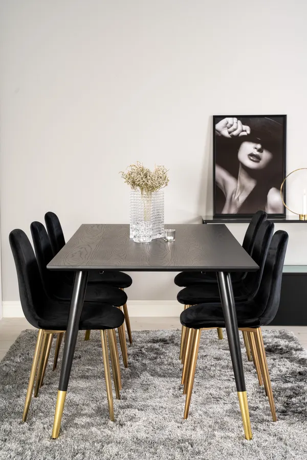 Dipp Rechteckige Esstischgarnitur