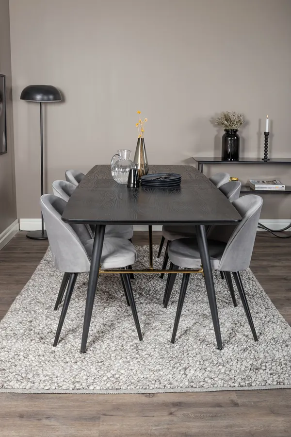 Gold Rechteckiges Esstischset