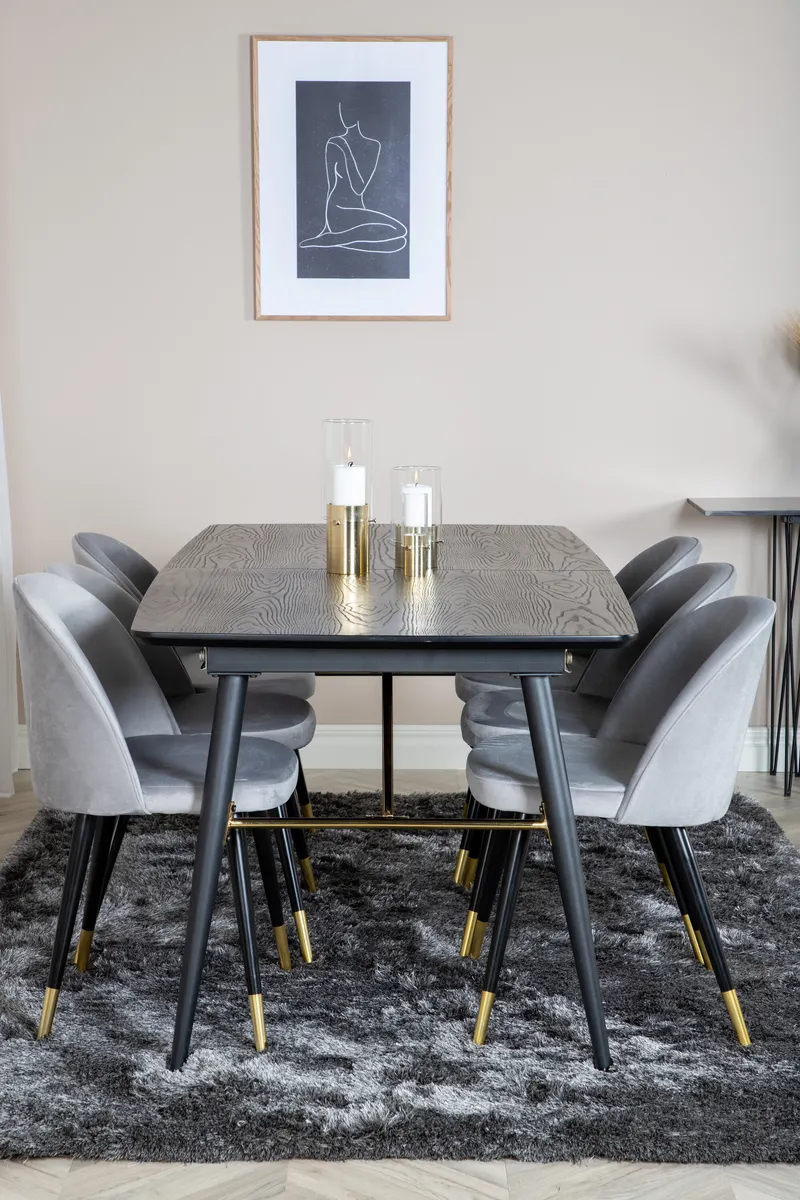 Gold Rechteckiges Esstischset