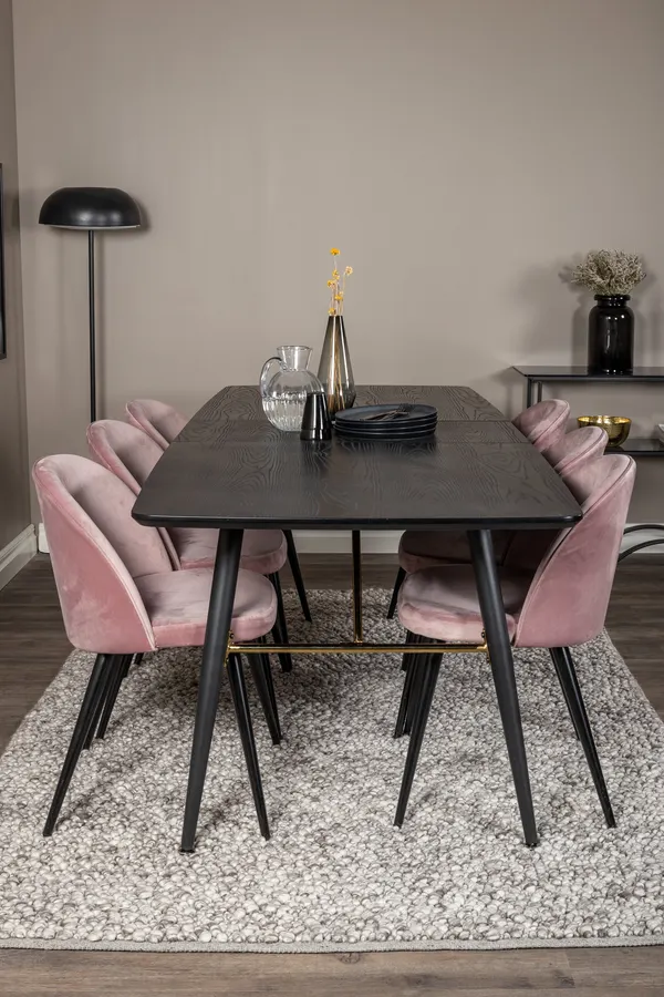 Gold Rechteckiges Esstischset