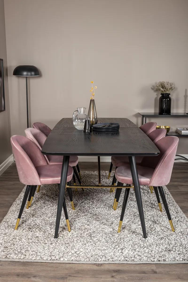 Gold Rechteckiges Esstischset