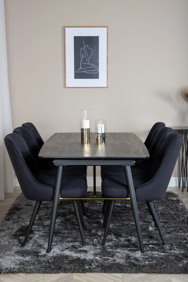 Gold Rechteckiges Esstischset