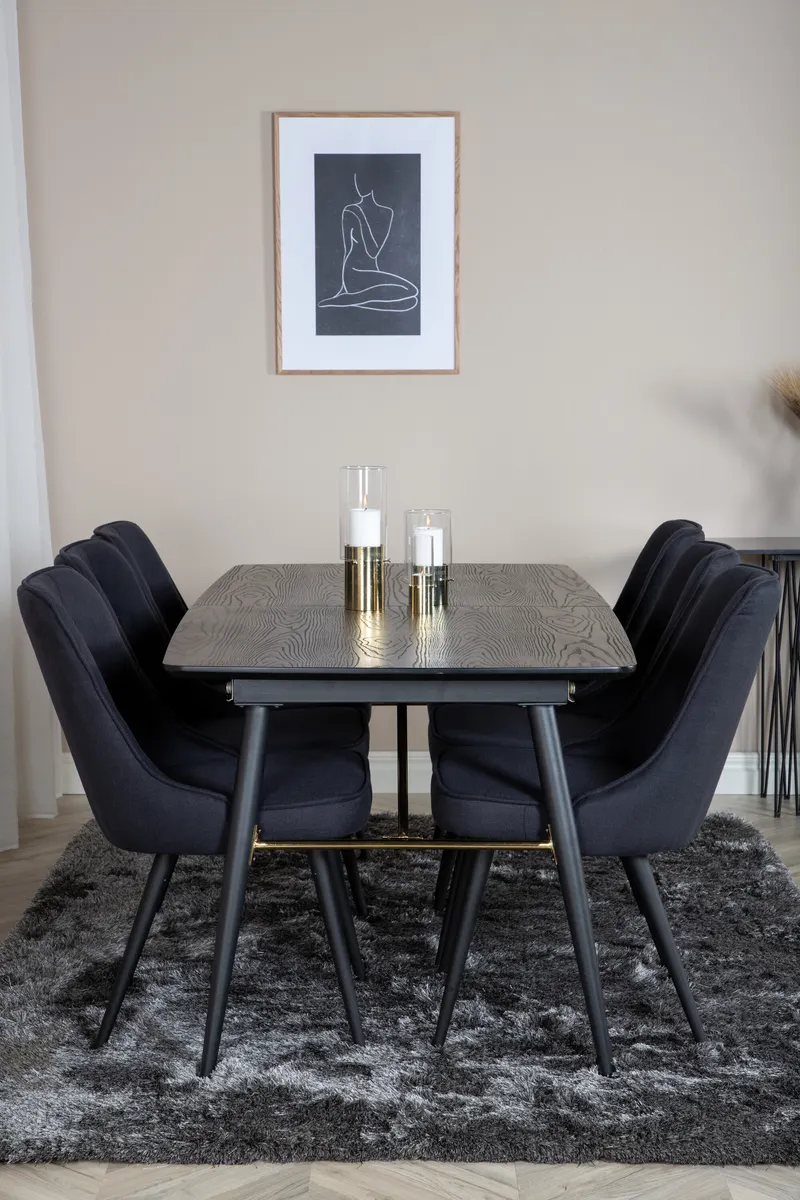 Gold Rechteckiges Esstischset