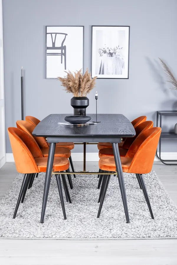 Gold Rechteckiges Esstischset