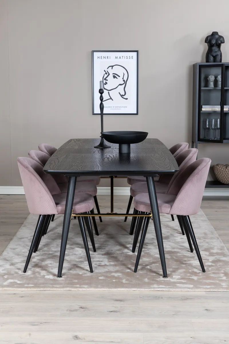 Gold Rechteckiges Esstischset