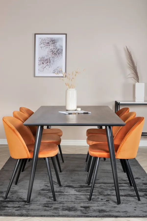 Dipp Rechteckige Esstischgarnitur