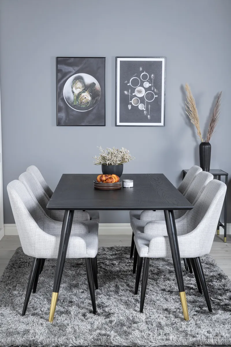 Dipp Rechteckige Esstischgarnitur