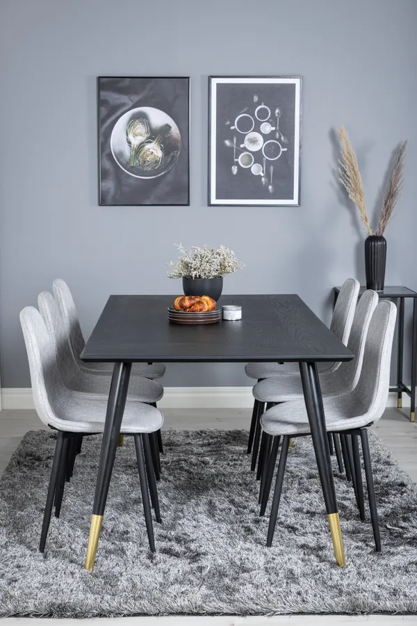 Dipp Rechteckige Esstischgarnitur