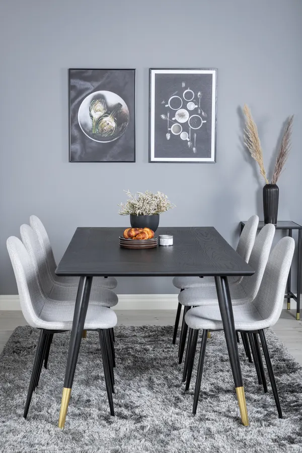 Dipp Rechteckige Esstischgarnitur