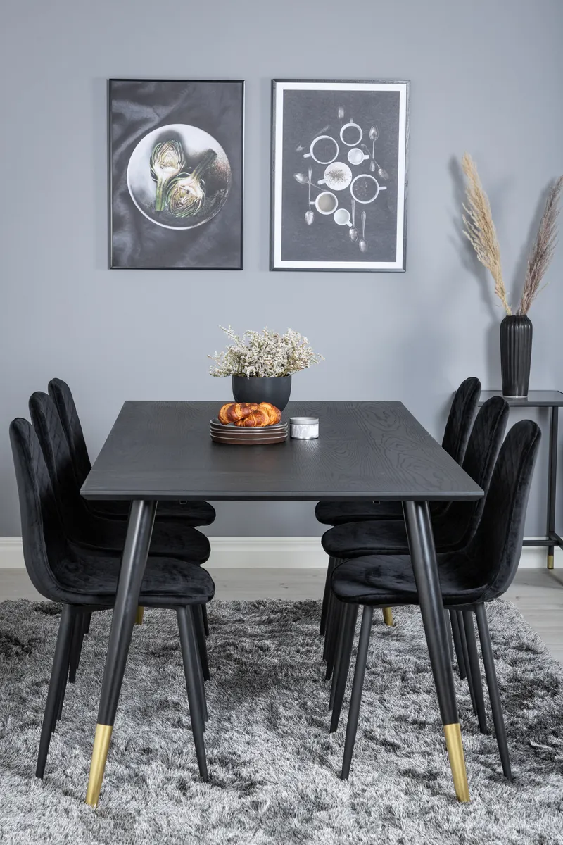 Dipp Rechteckige Esstischgarnitur