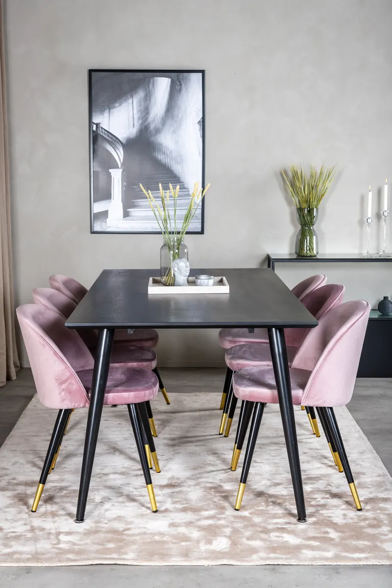 Dipp Rechteckige Esstischgarnitur