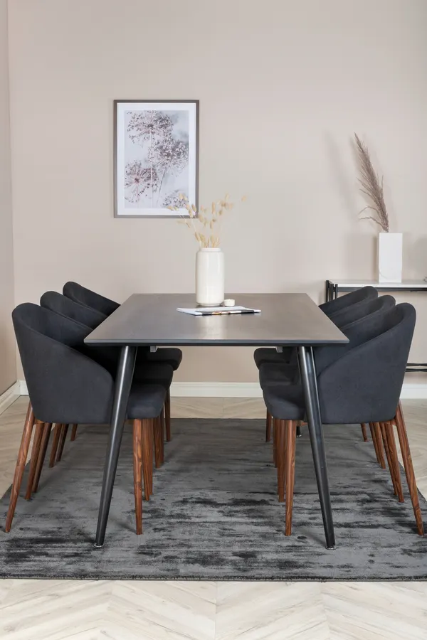 Dipp Rechteckige Esstischgarnitur