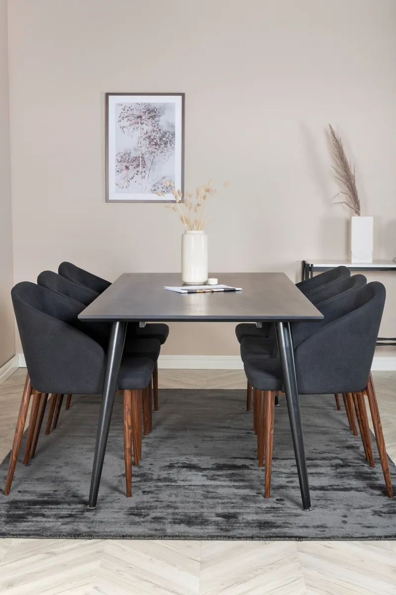 Dipp Rechteckige Esstischgarnitur