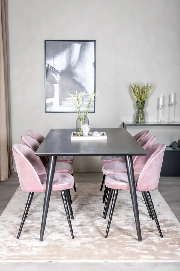 Dipp Rechteckige Esstischgarnitur