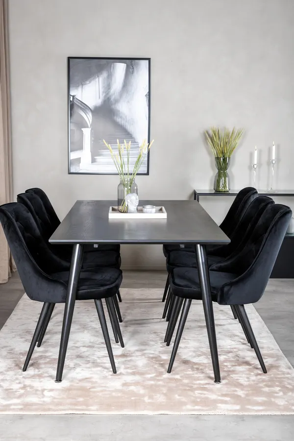 Dipp Rechteckige Esstischgarnitur