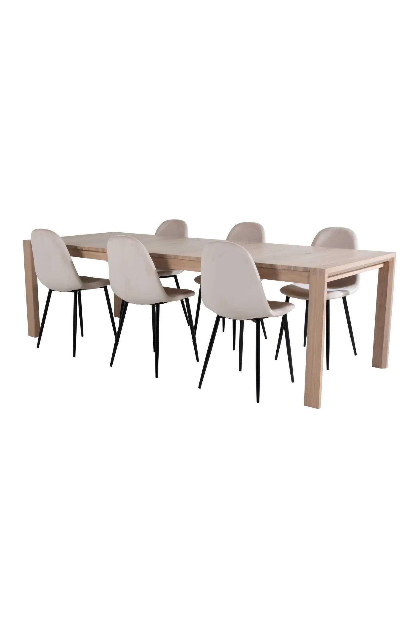 Slider Rechteckiges Esstischset – Ansicht 3