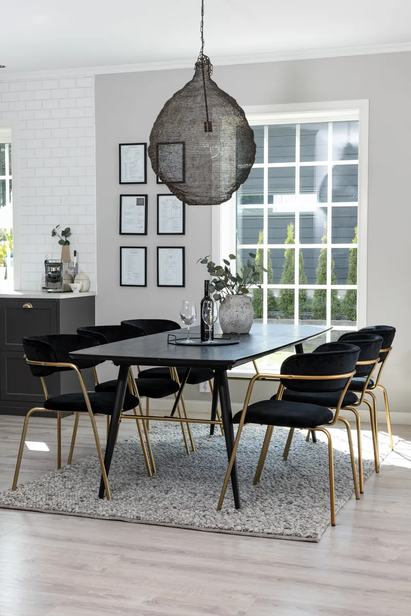 Gold Rechteckiges Esstischset