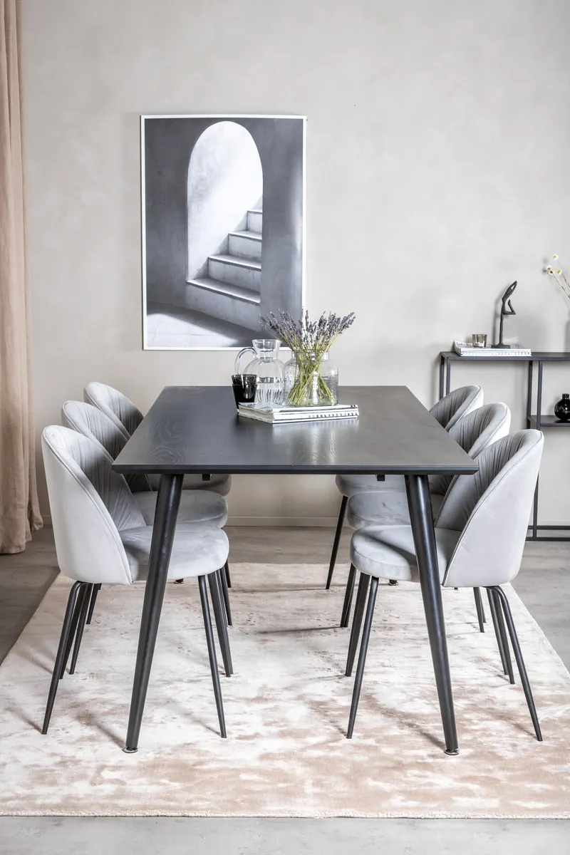 Dipp Rechteckige Esstischgarnitur