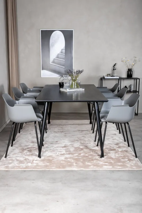 Dipp Rechteckige Esstischgarnitur