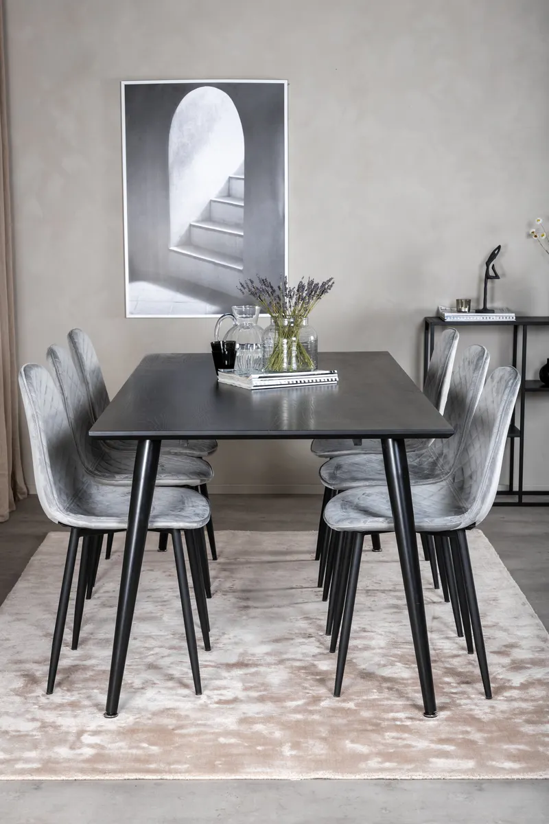 Dipp Rechteckige Esstischgarnitur