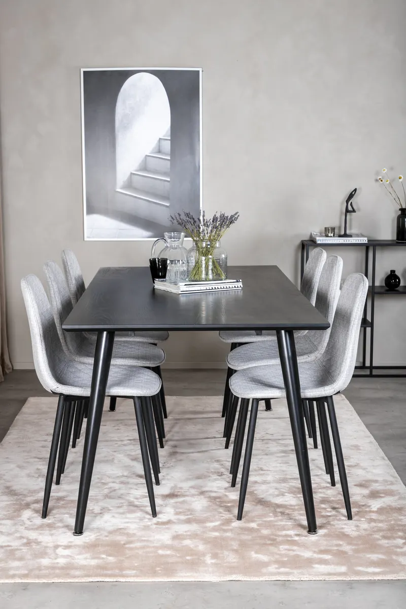 Dipp Rechteckige Esstischgarnitur